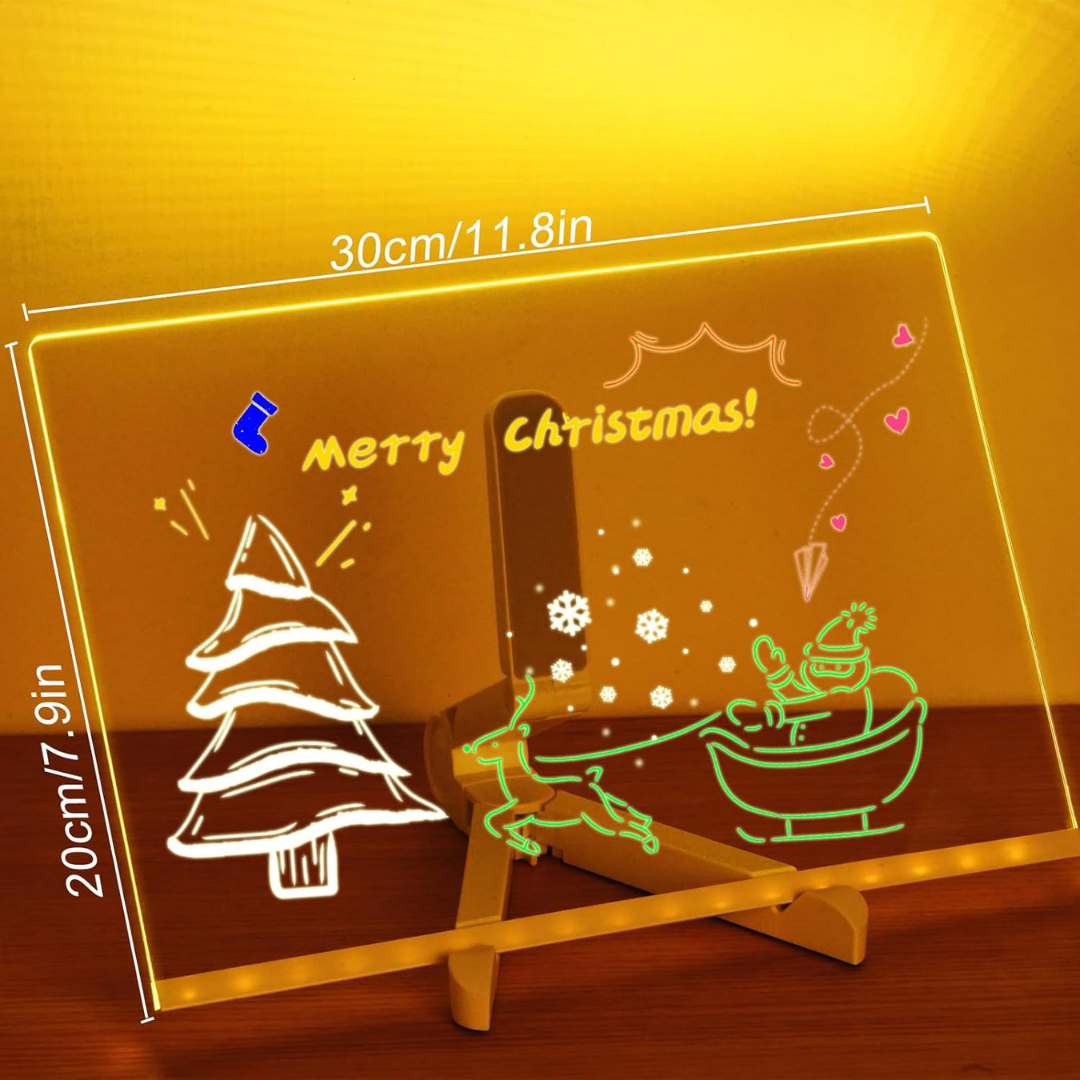 Lavagna Magica da Disegno a LED Multicolore